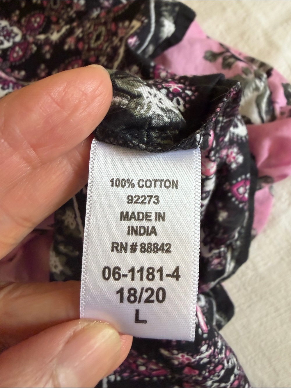 Only Necessities 100% cotton Peony Petal Mixed Print Maxi Dress - Picture 7 of 9